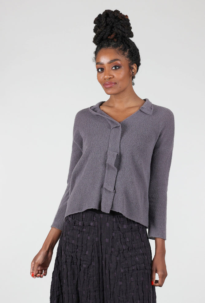 Grizas Zip-Front Lady Cardie, Lavender Ice 