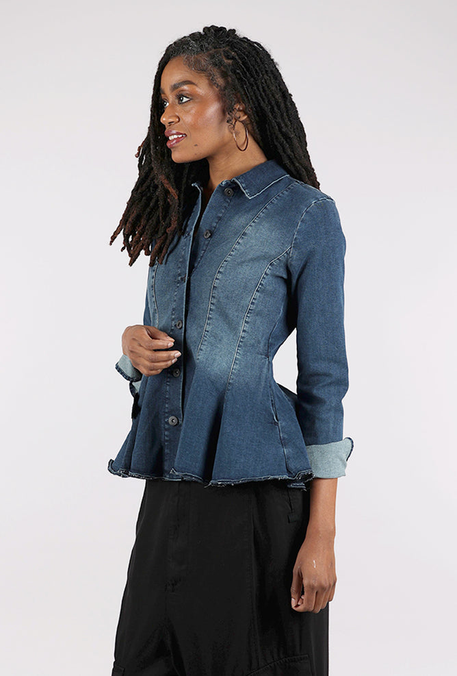 Pluslavie La Belle Denim Jacket, Blue 