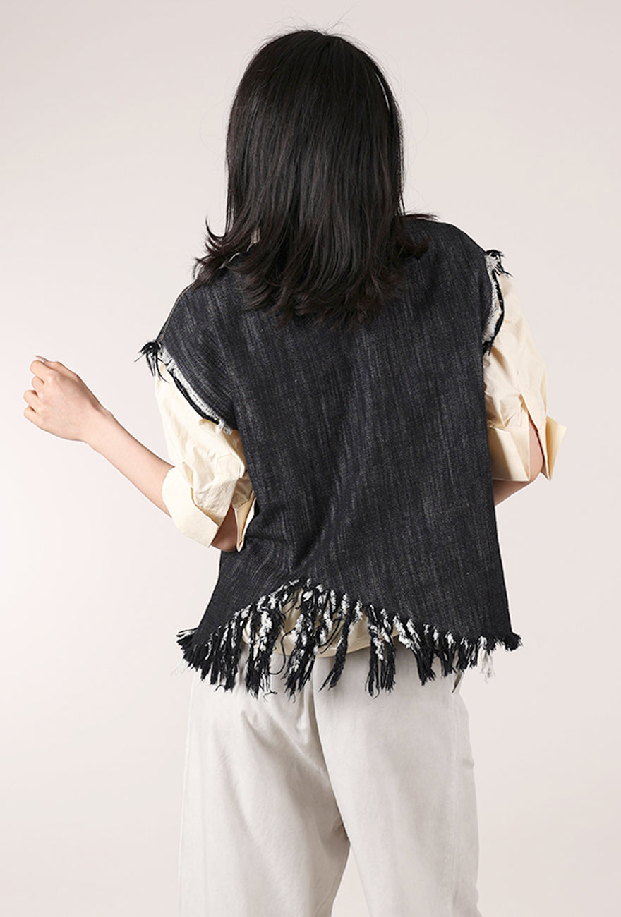 La Vaca Loca Faceta Top, Blue-Black 