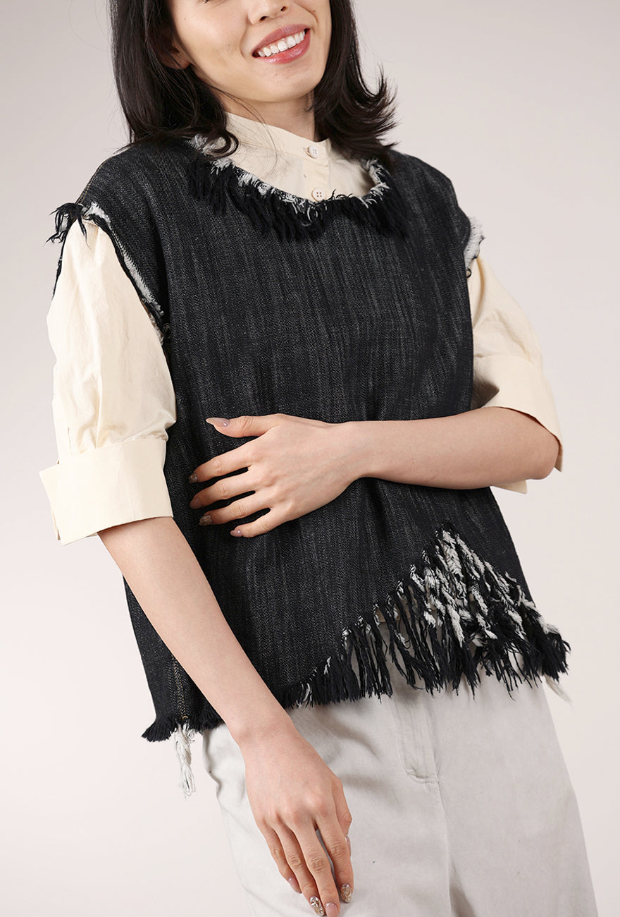 La Vaca Loca Faceta Top, Blue-Black 