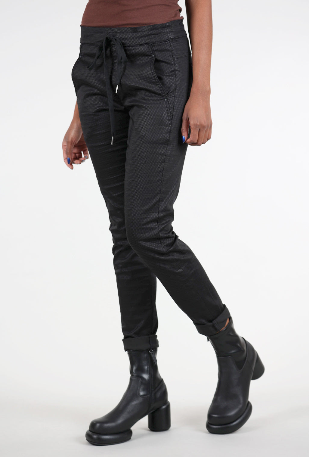 Alembika Iconic Stretch Denim, Black Dash Size 0 = US 4 Black