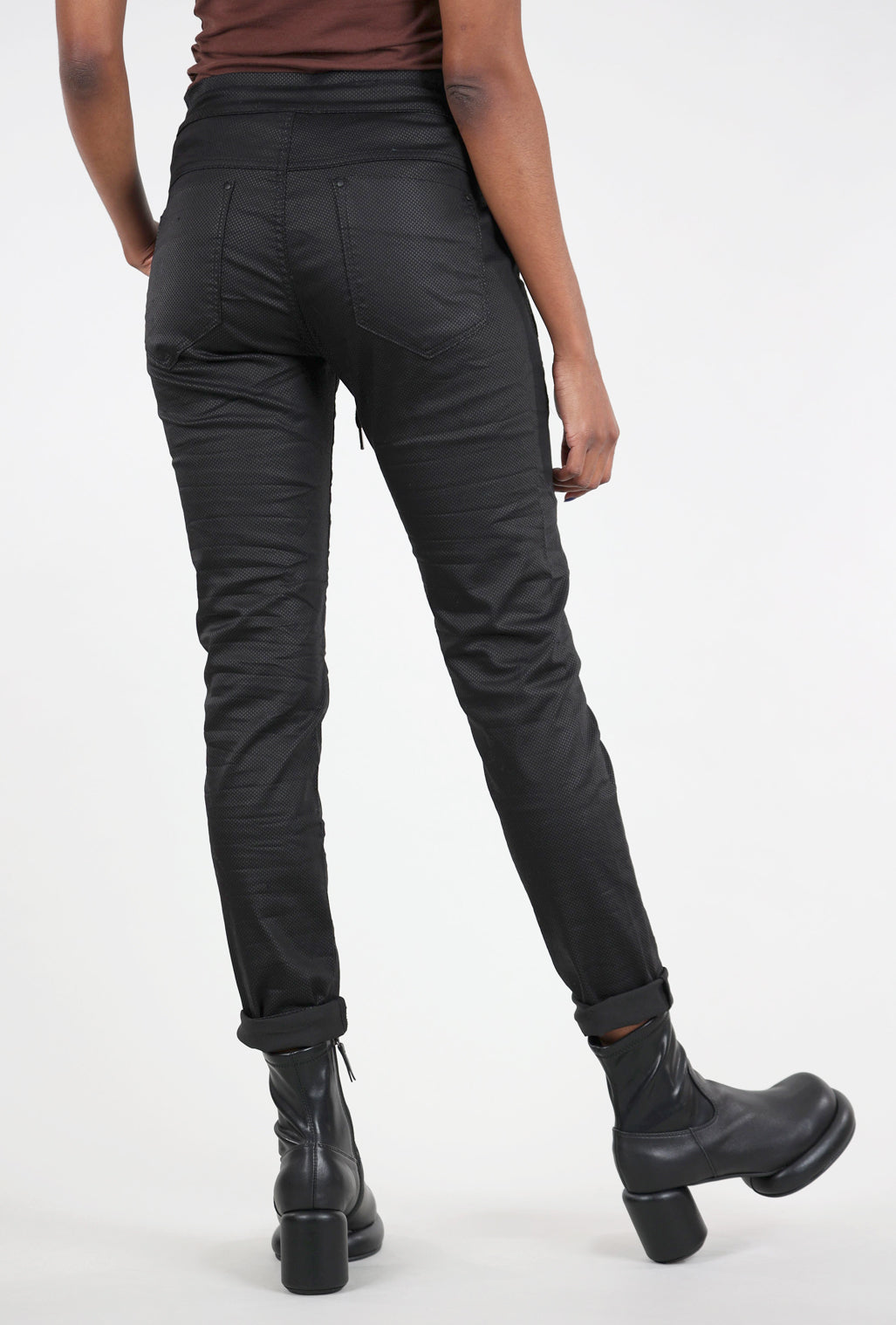 Alembika Iconic Stretch Denim, Black Dash Size 0 = US 4 Black