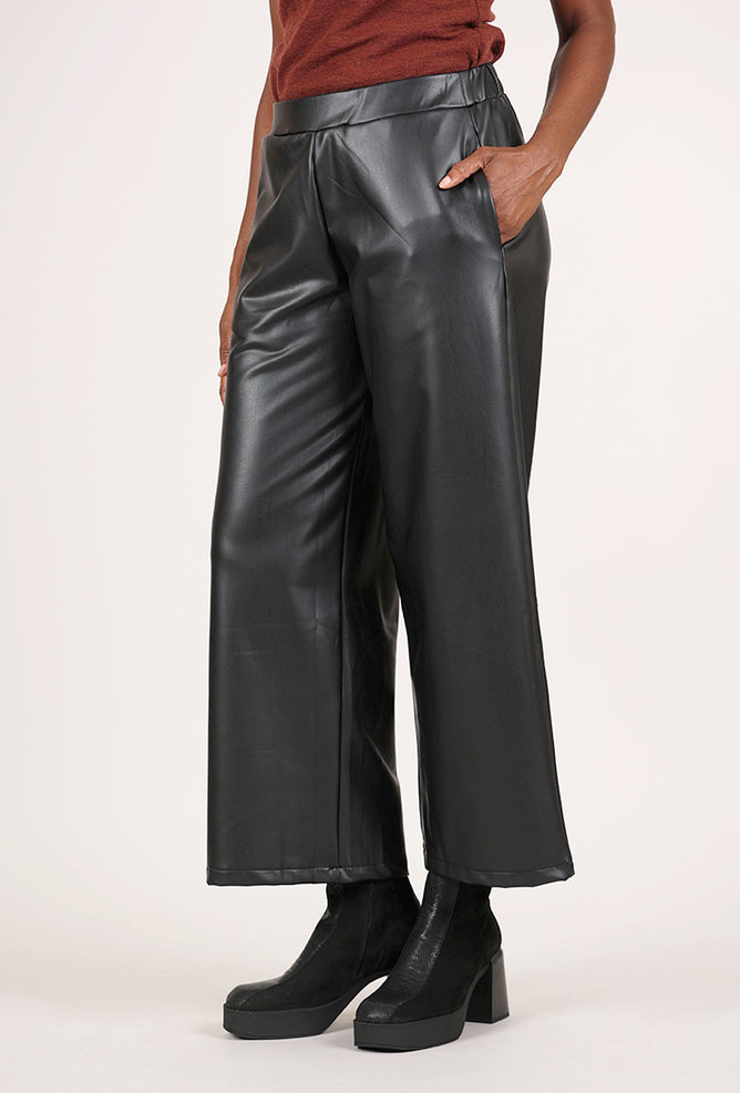 Kozan Vegan Leather Renae Pant, Black 