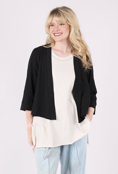 Mododoc Easy 3/4 Sleeve Cardie, Black 