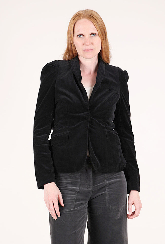 Hannes Roether Cord Lady Blazer, Black 