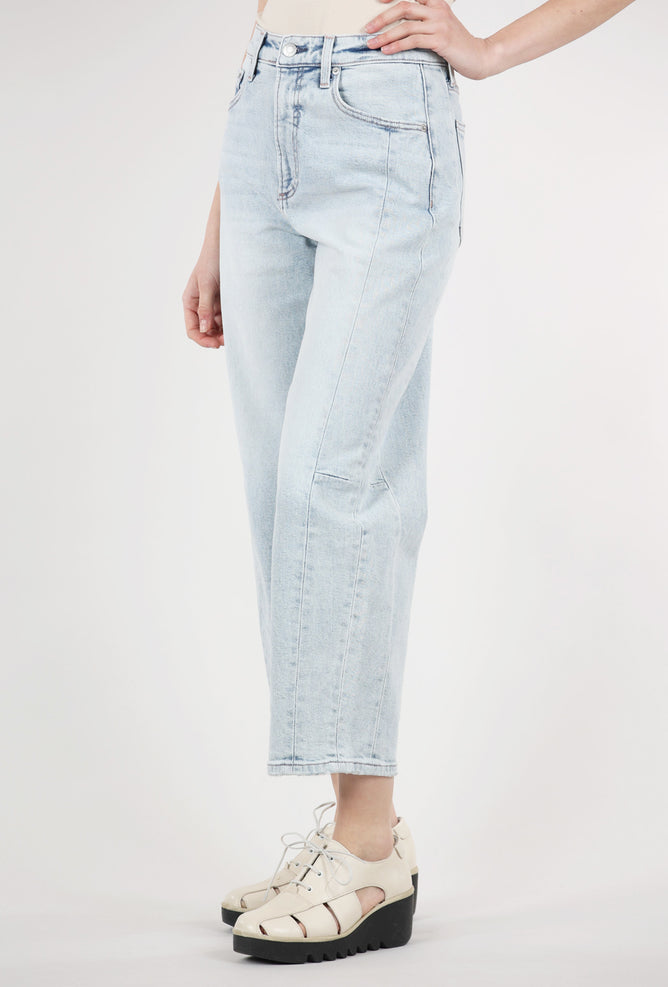 Pistola Eli High-Rise Arched Leg Denim, Sun-Kissed Blue 