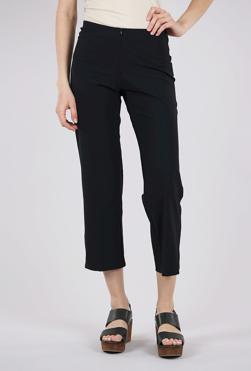 Porto Jet Jersey Crop Traveler Pant, Black 