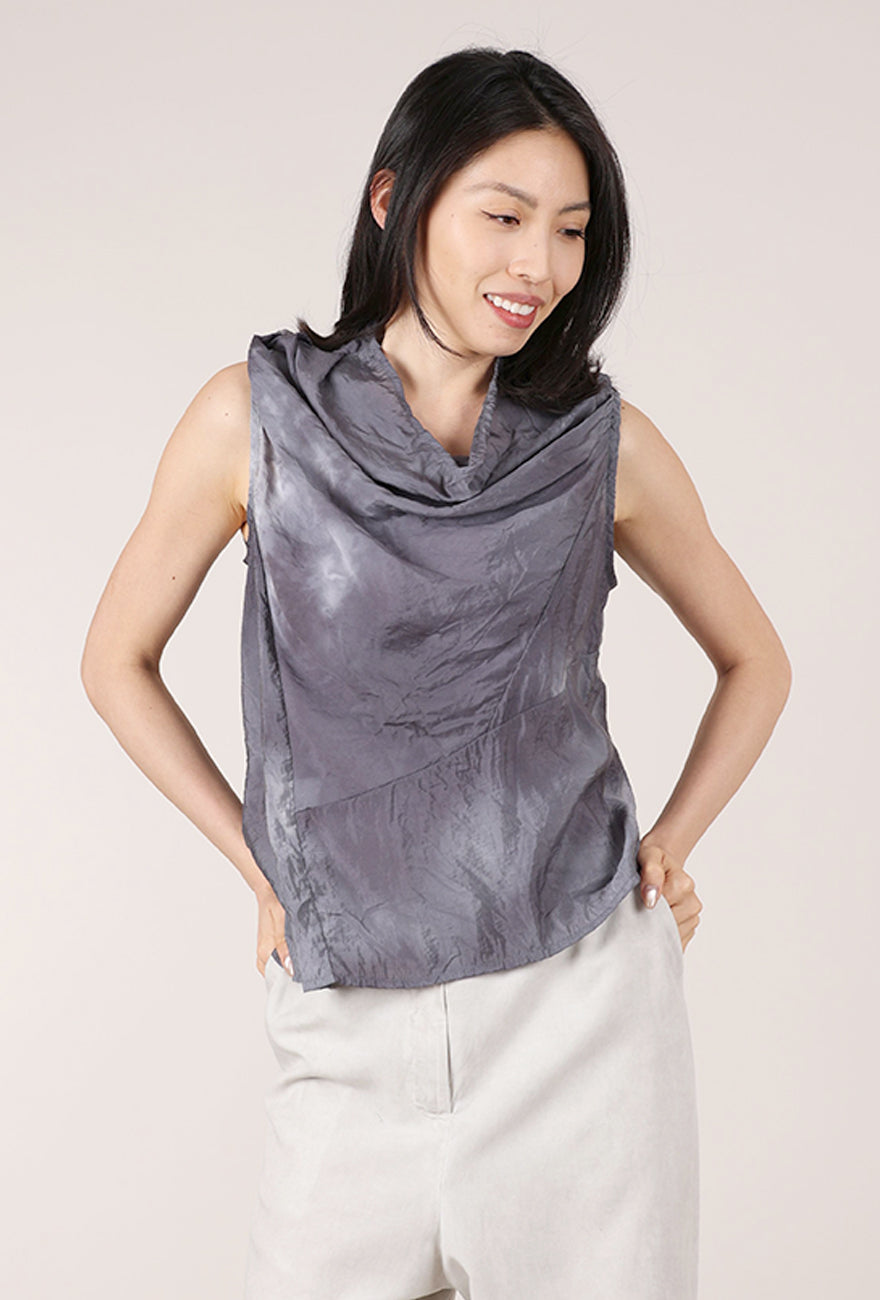 FishFash Kelp Top, Gray/White 