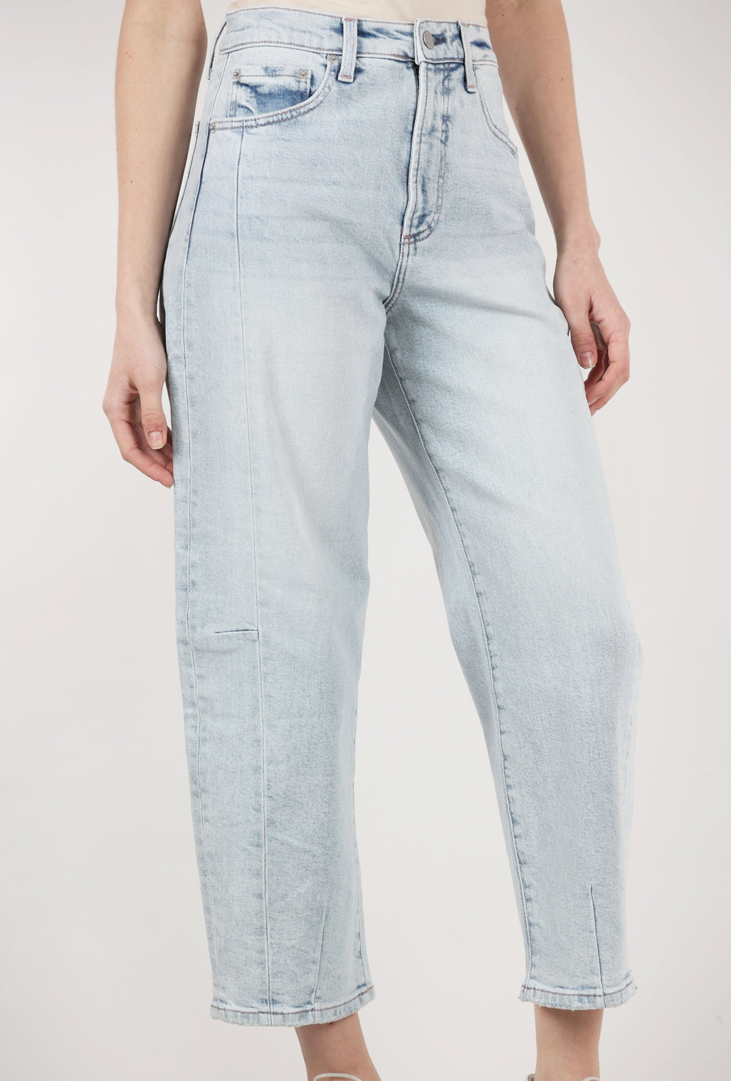 Pistola Eli High-Rise Arched Leg Denim, Sun-Kissed Blue 