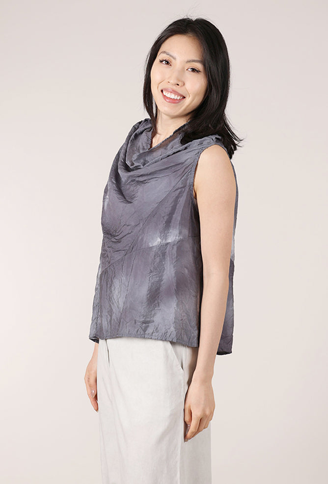 FishFash Kelp Top, Gray/White 