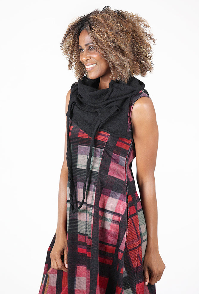 Rundholz Woolen Sash Scarf, Black 