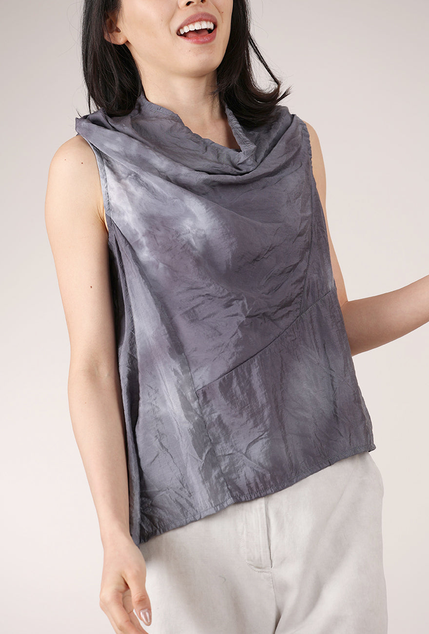 FishFash Kelp Top, Gray/White 