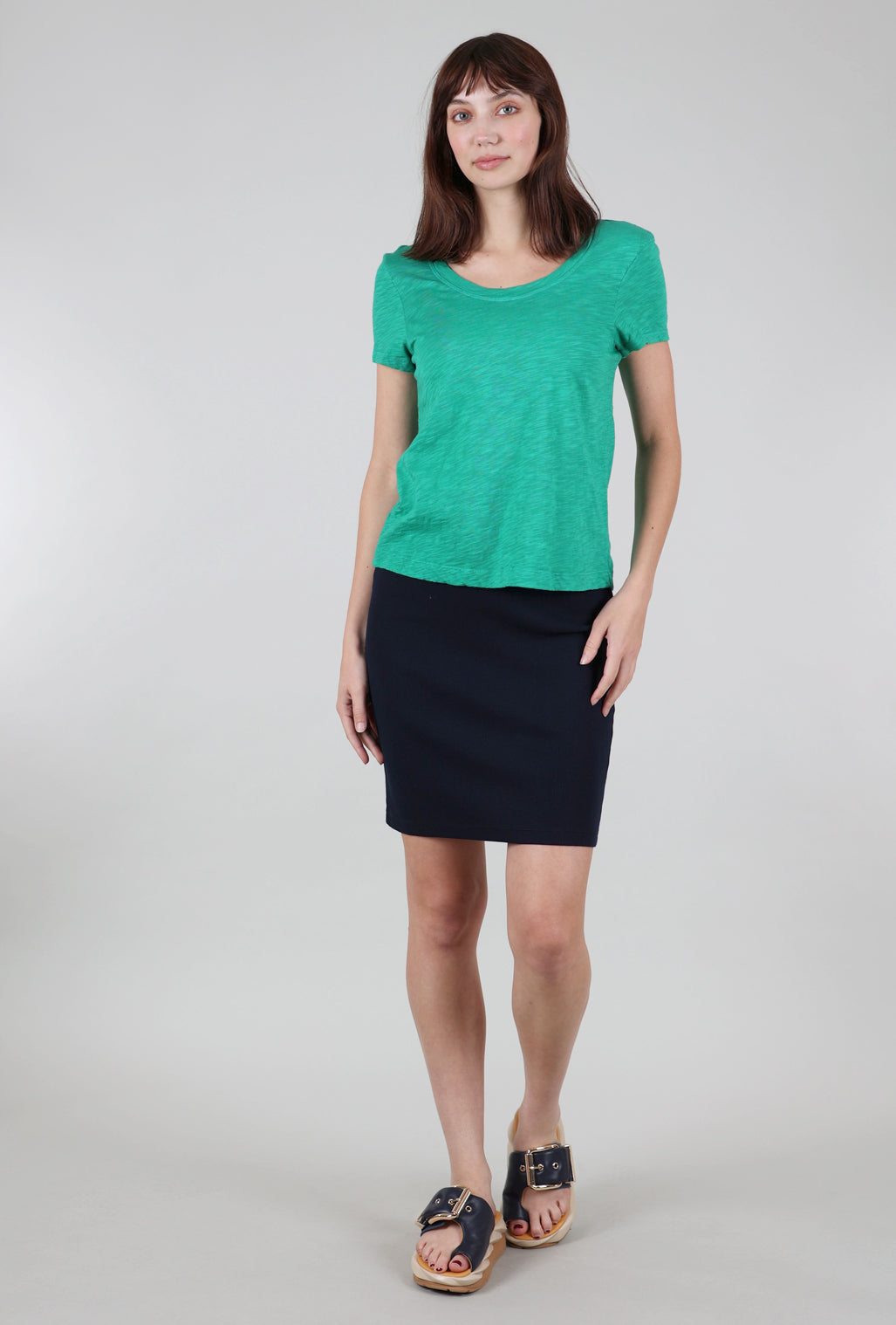 Wilt Baby Fit Open Low-Neck Tee, Kelly Green 