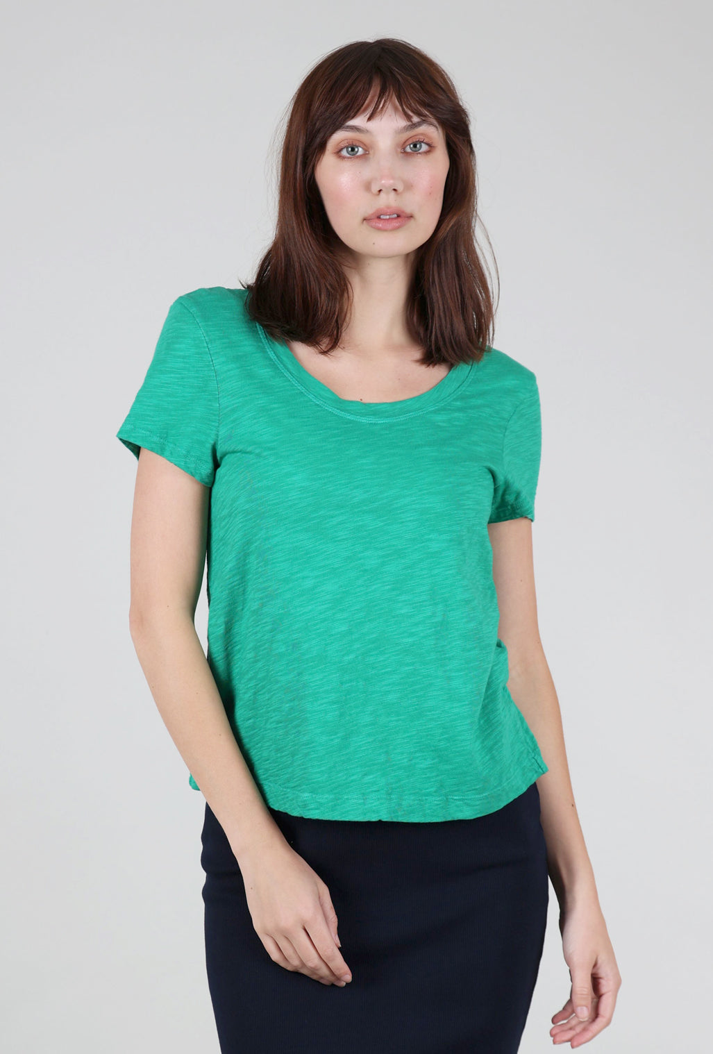 Wilt Baby Fit Open Low-Neck Tee, Kelly Green 