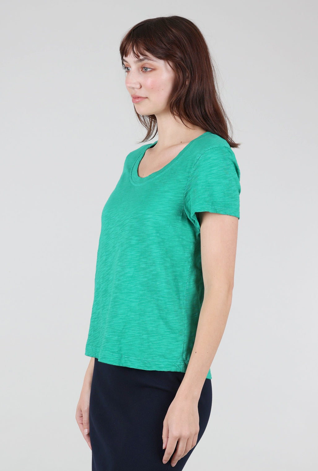 Wilt Baby Fit Open Low-Neck Tee, Kelly Green 