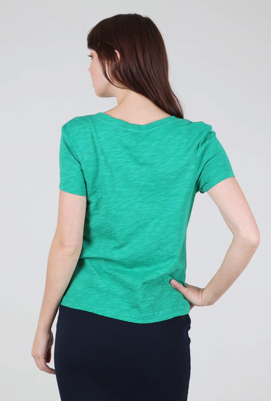 Wilt Baby Fit Open Low-Neck Tee, Kelly Green 