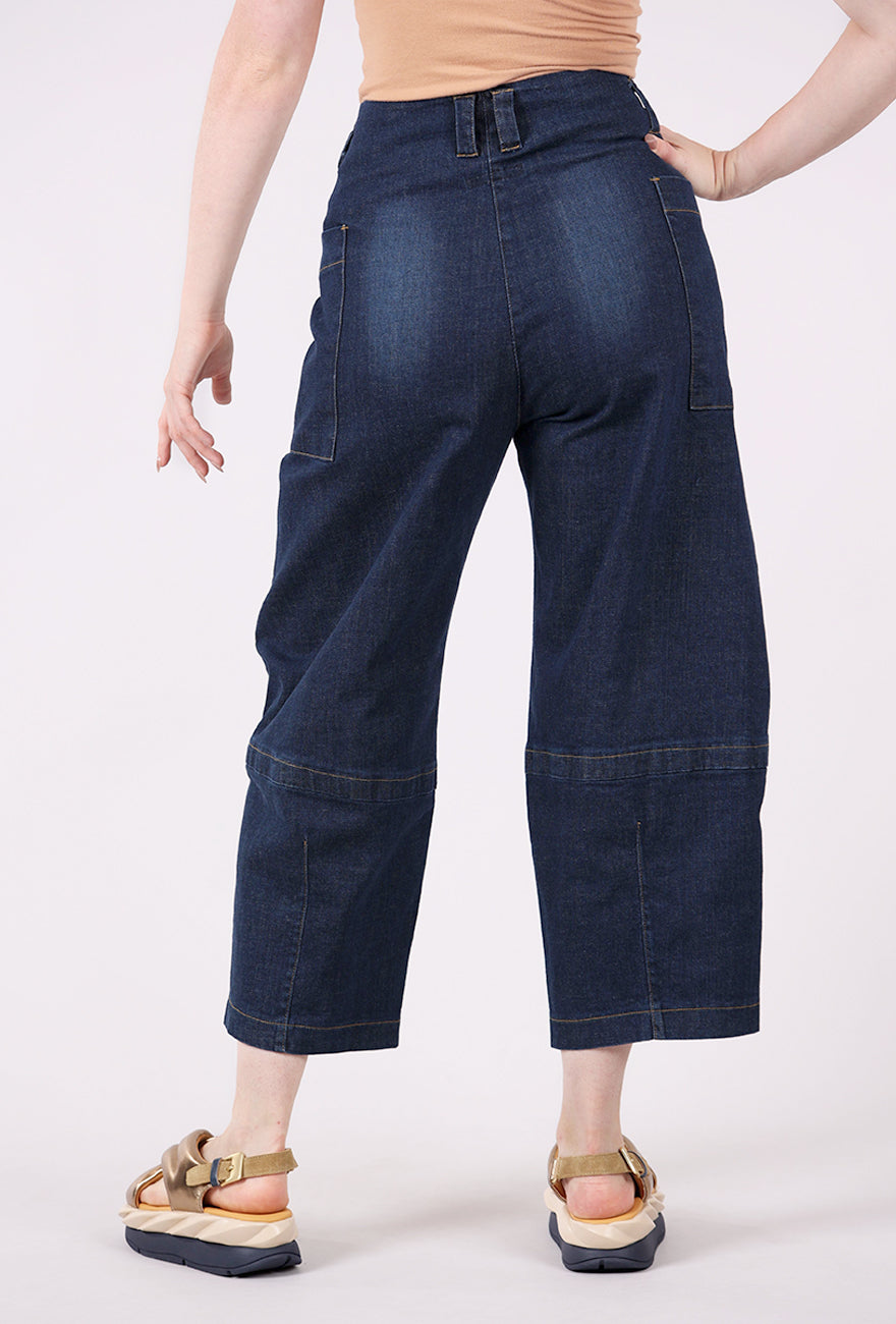 Lurdes Bergada Double Button Barrel Denim, Blue 