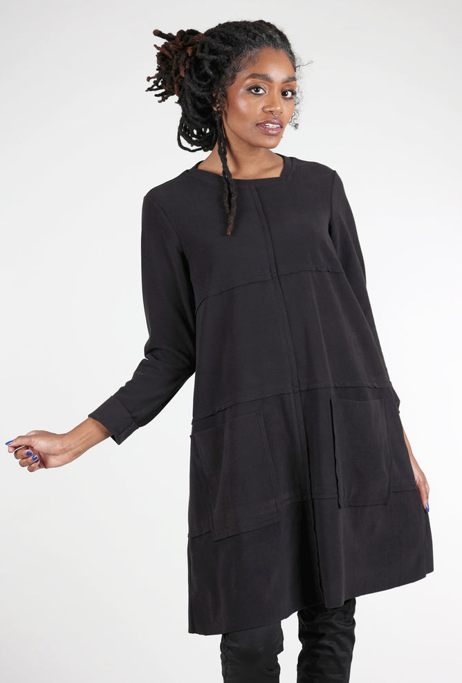 Ozai Ozai Extra Cozy Easy Dress, Black 