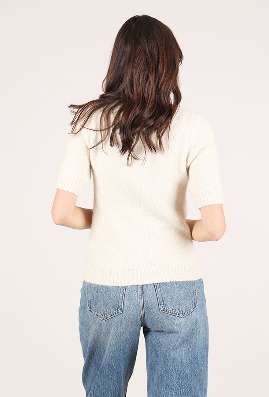 Pink Martini Bonjour Sweater, Ecru 