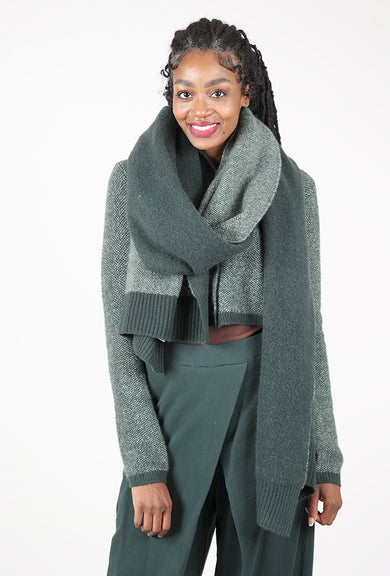 Rundholz Pointillism Jacquard Scarf, Forest/Park 