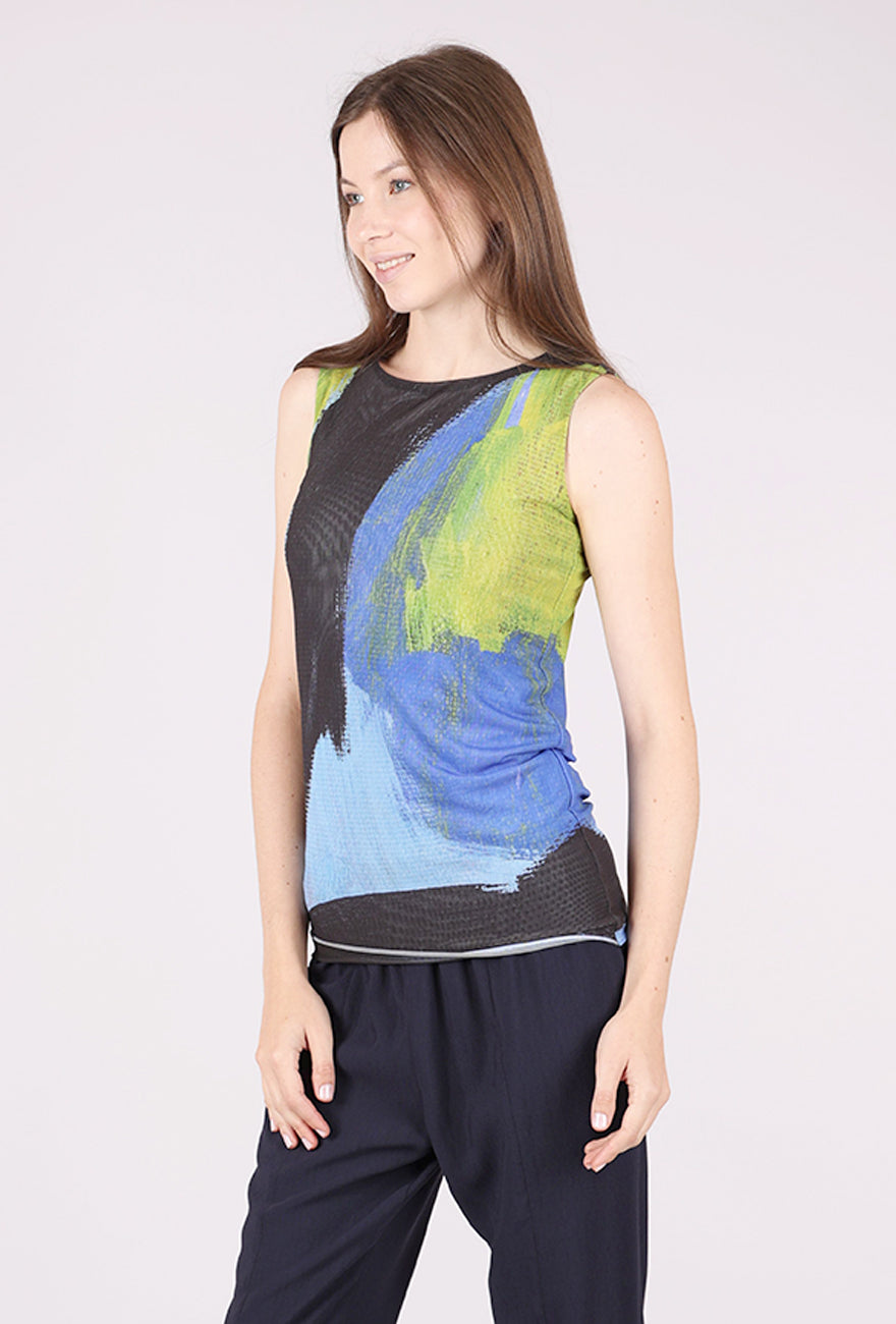 AMB Designs Florence Mesh Tank Top, Tempest 