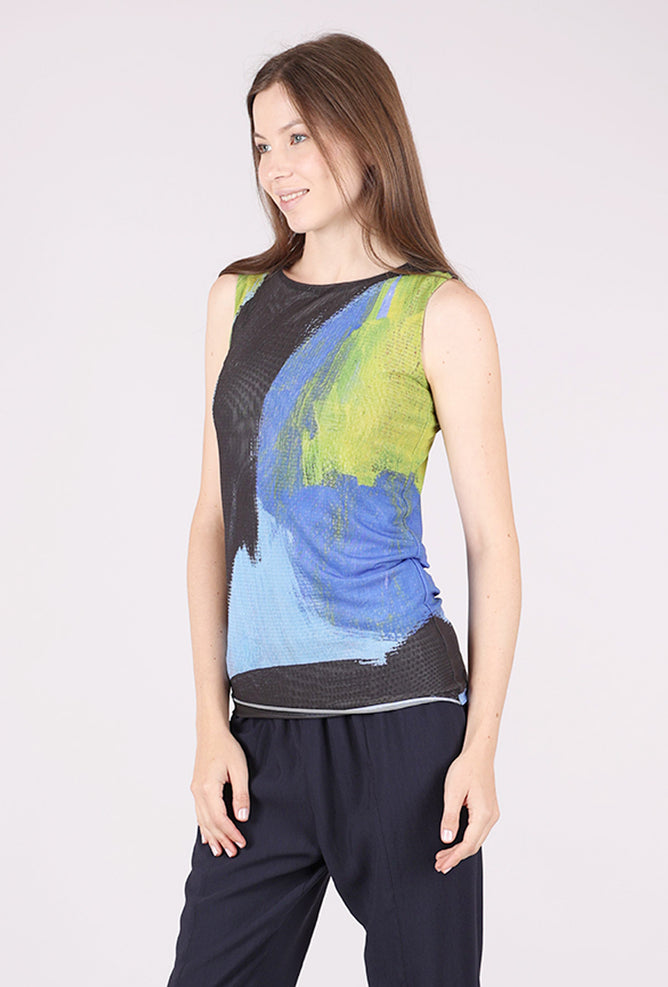 AMB Designs Florence Mesh Tank Top, Tempest 