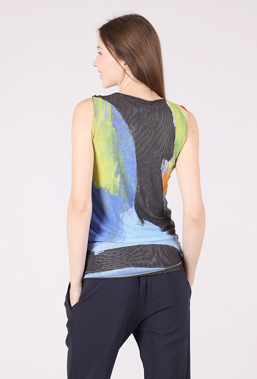 AMB Designs Florence Mesh Tank Top, Tempest 