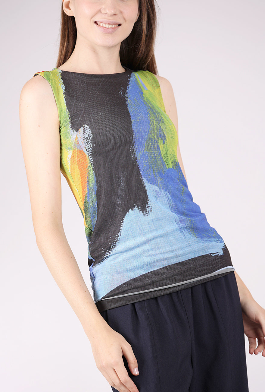 AMB Designs Florence Mesh Tank Top, Tempest 