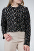 Cut Loose Dotty Cropped Wool Jacket, Charcoal 