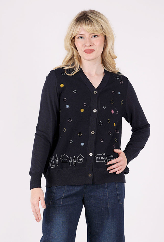 Yoshi Kondo Norway Cardigan, Navy 