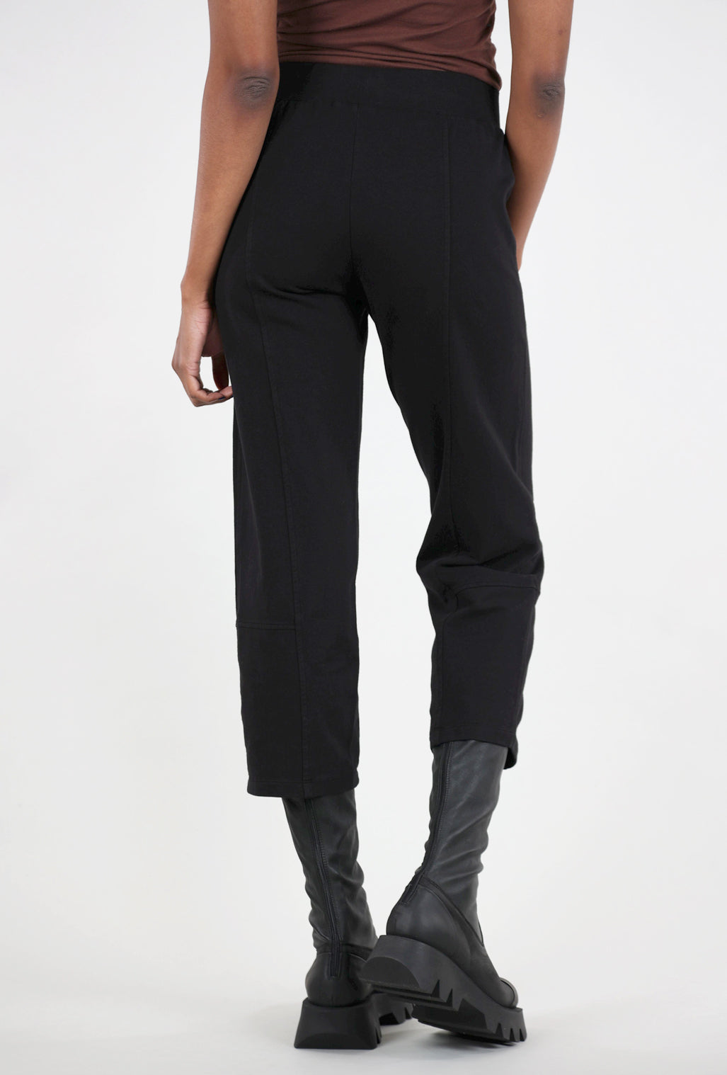 Mododoc Knit Lantern Ankle Pants, Black 