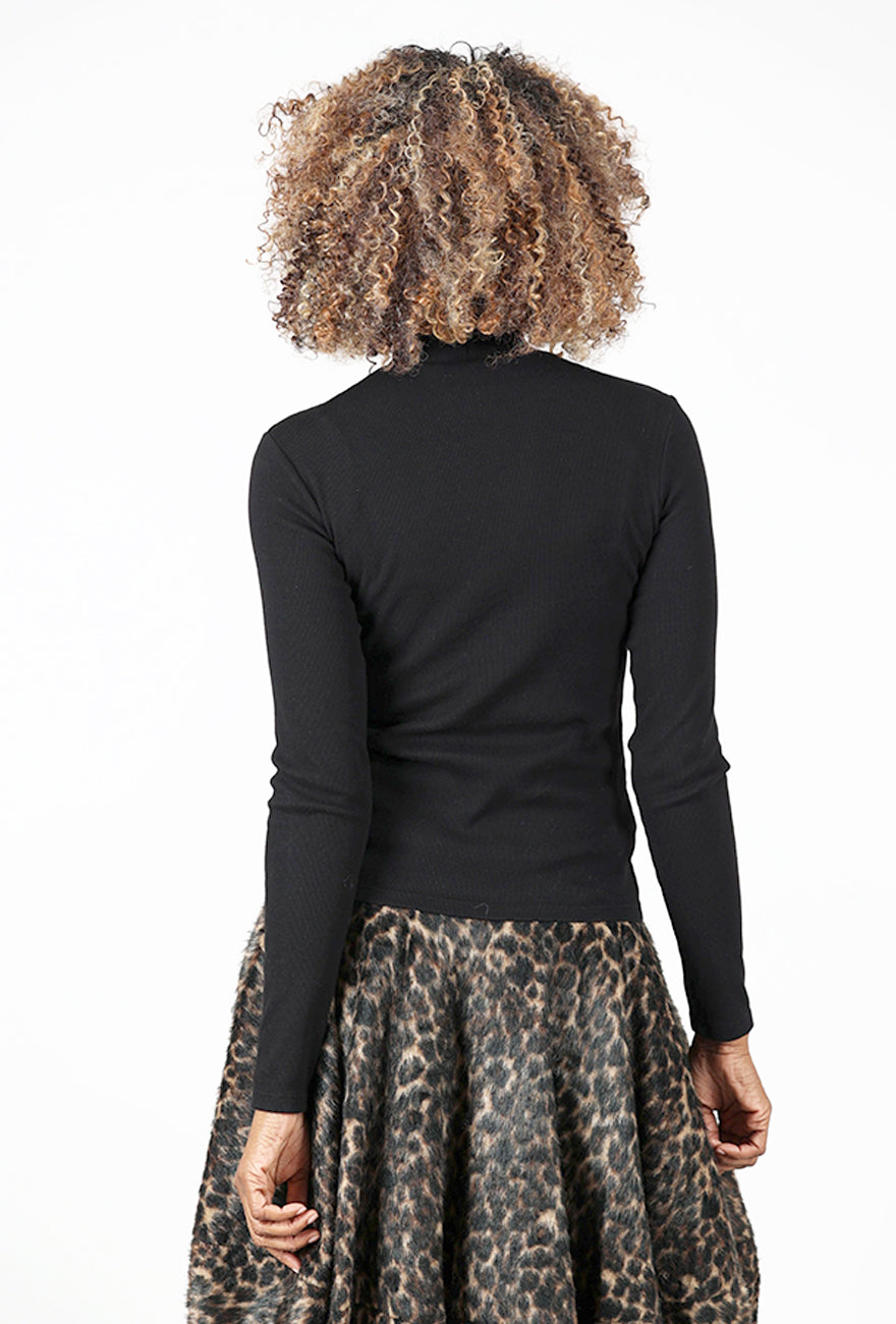 L/S Mockneck, Black