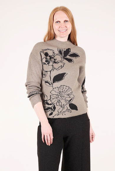 Habitat Habitat Floral Foliage Pullover, Driftwood 