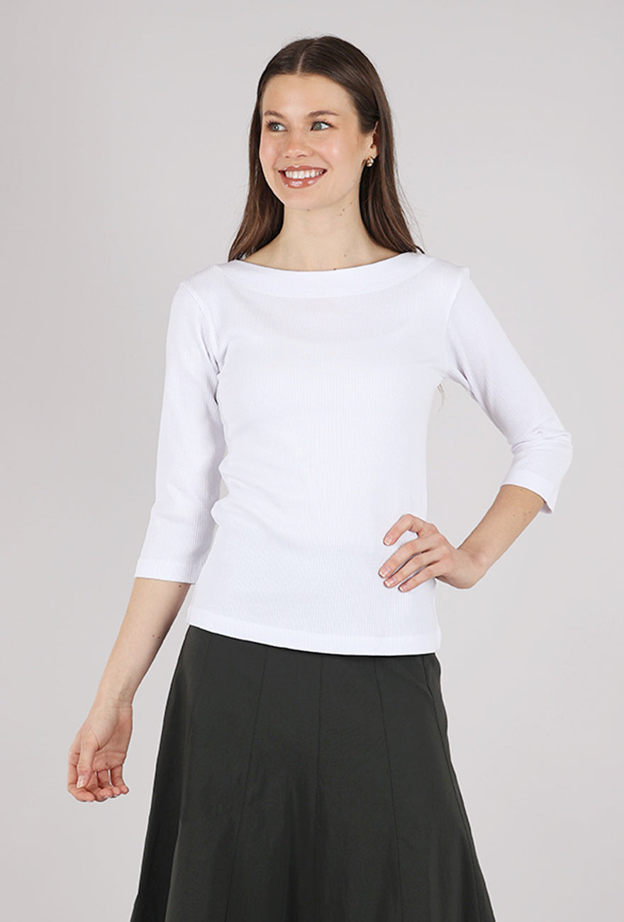 Naibu Rib Top, White