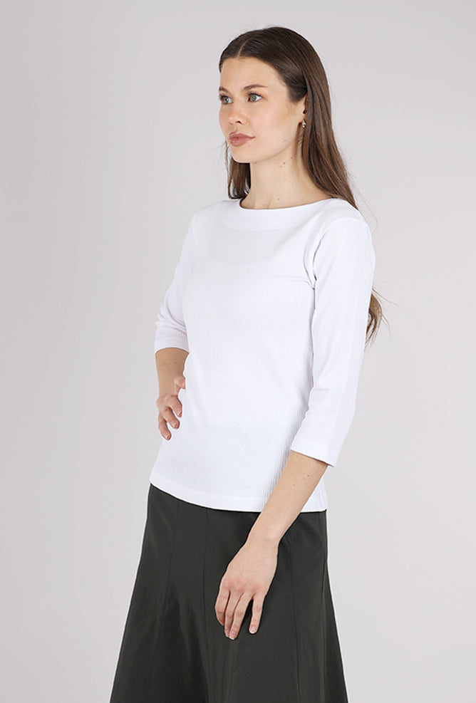 Naibu Rib Top, White