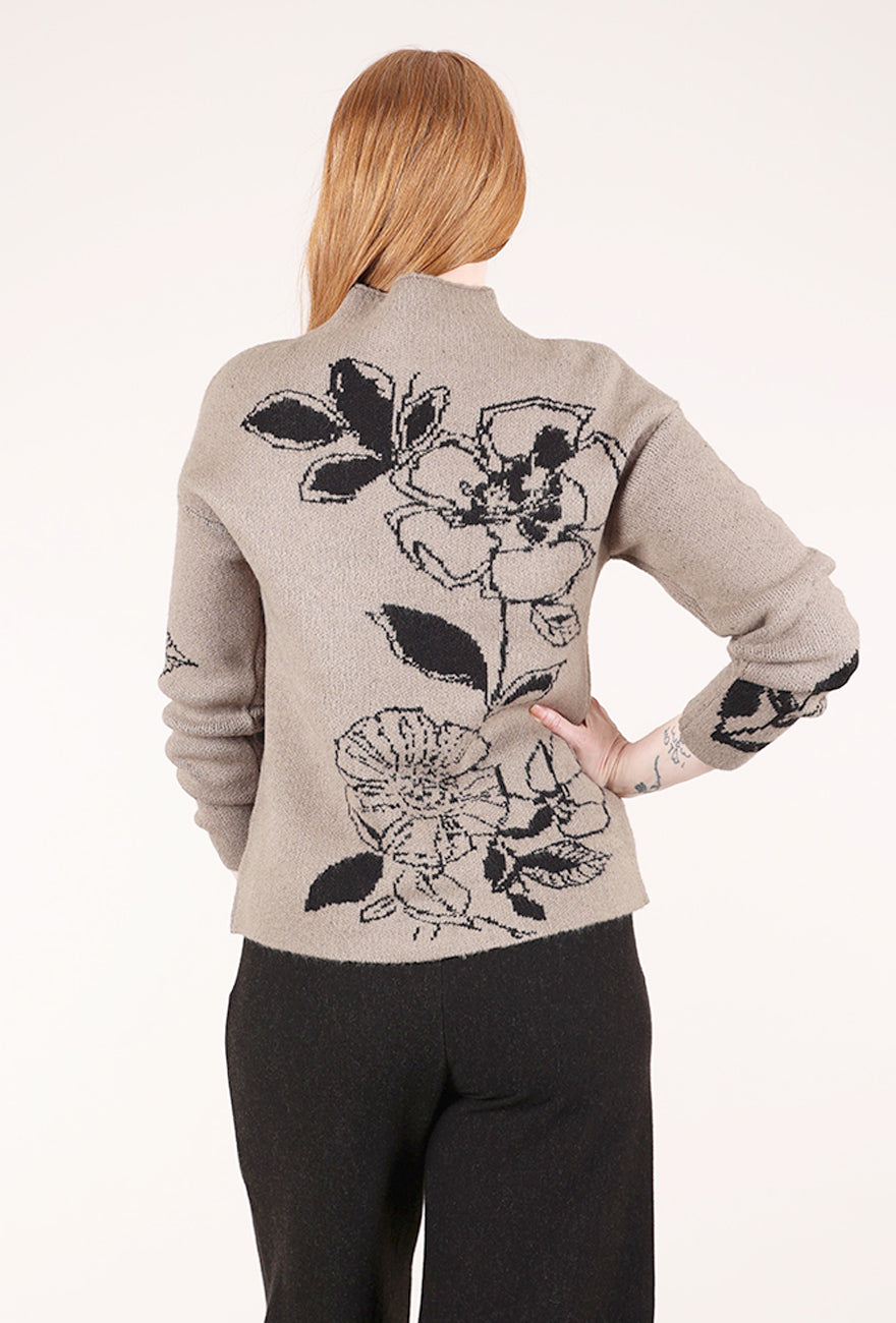 Habitat Habitat Floral Foliage Pullover, Driftwood 