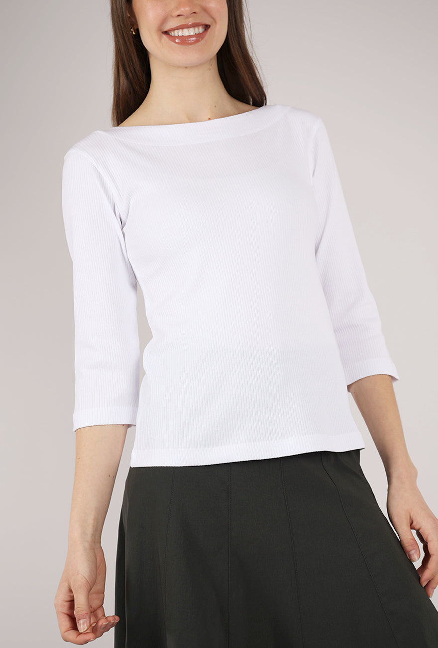 Naibu Rib Top, White