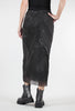 Ozai Mesh Graphic Brush Skirt, Gray 