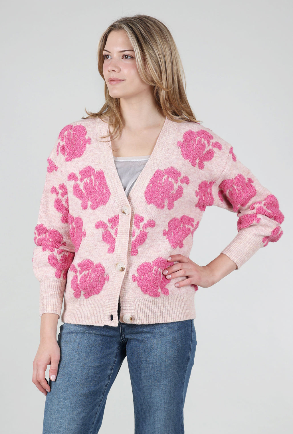 Mystree Floral Fever Cardie, Rose 