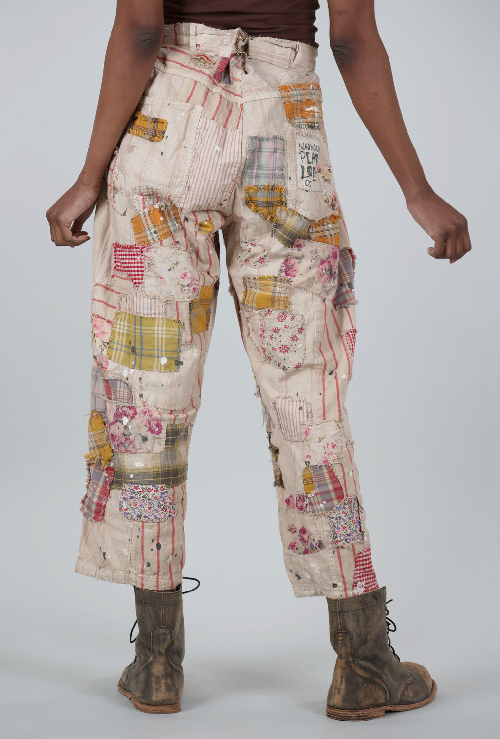 Magnolia Pearl Patchwork Miner Pants, Encore One Size Encore