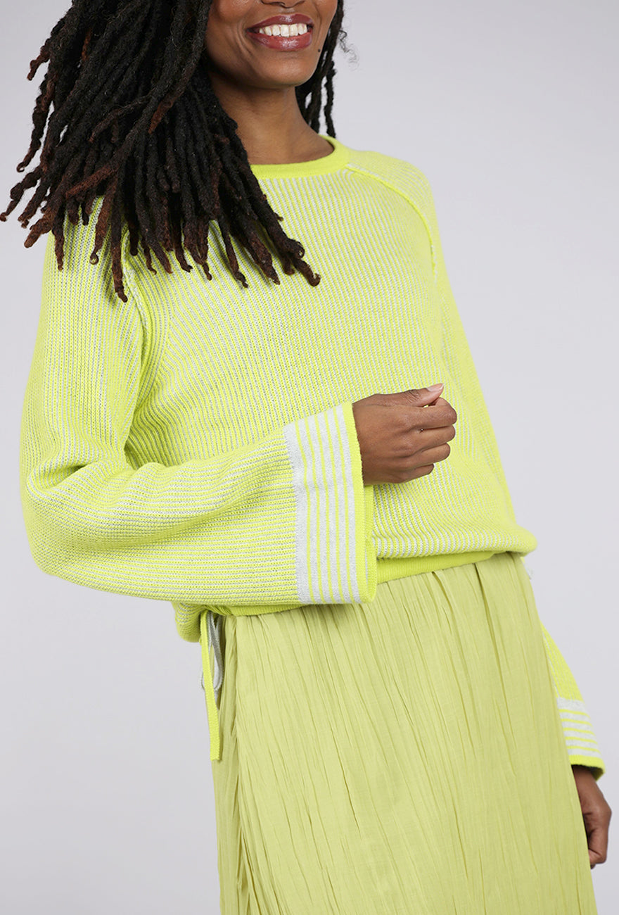 Margaret O'Leary Drawstring Pullover, Lime 