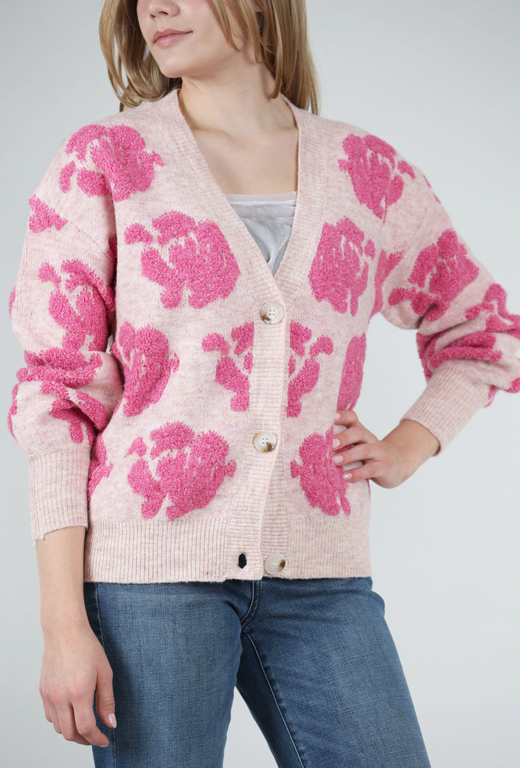 Mystree Floral Fever Cardie, Rose 