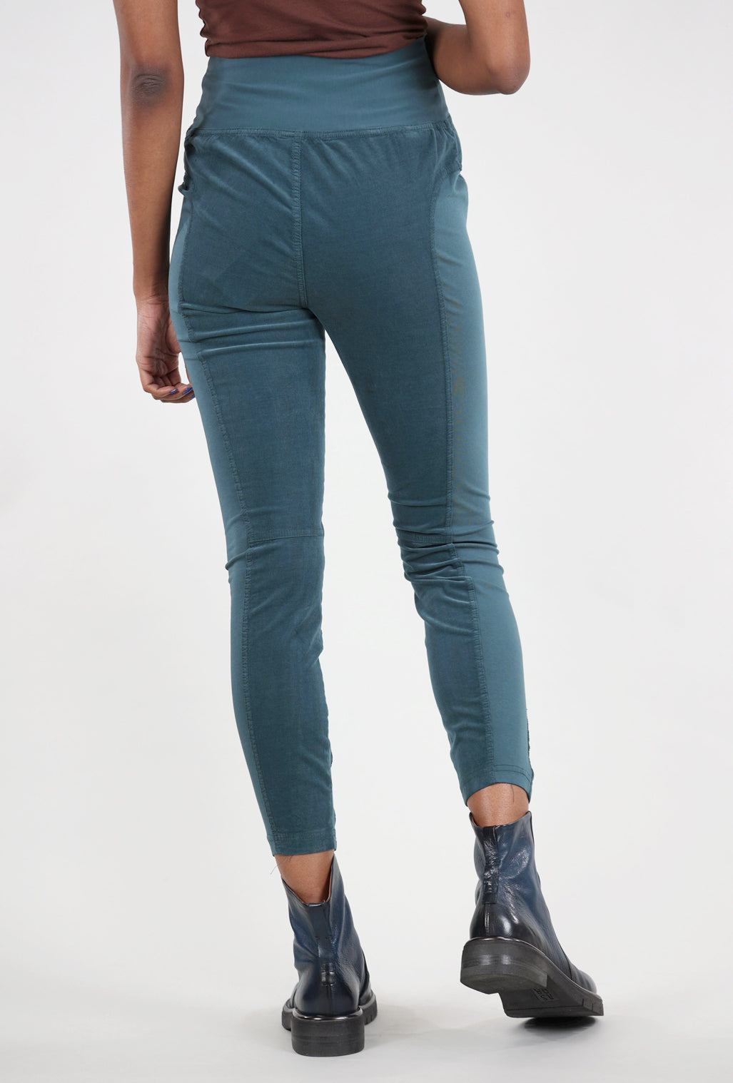 Wearables by XCVI Cord Penny Leggings, Seaport Teal 