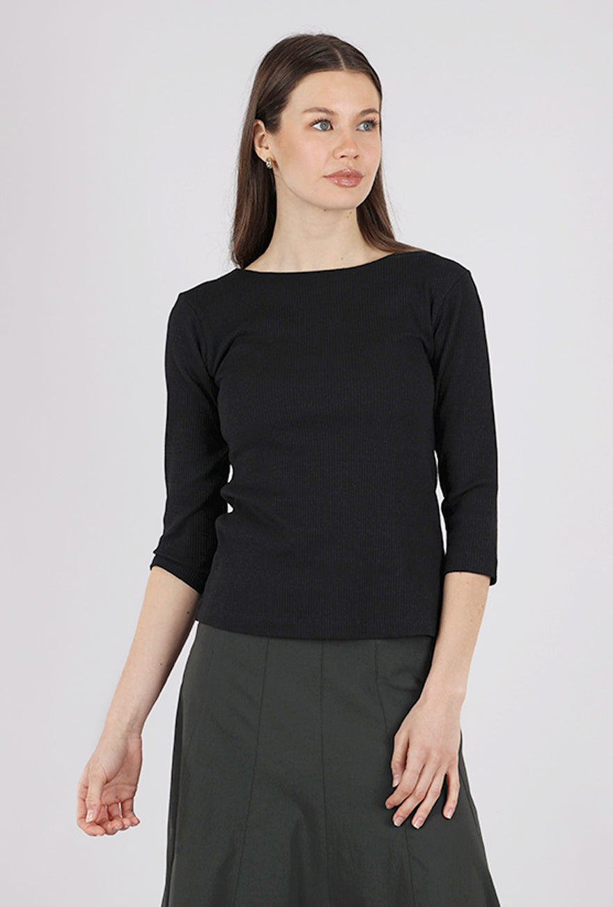 Naibu Rib Top, Black