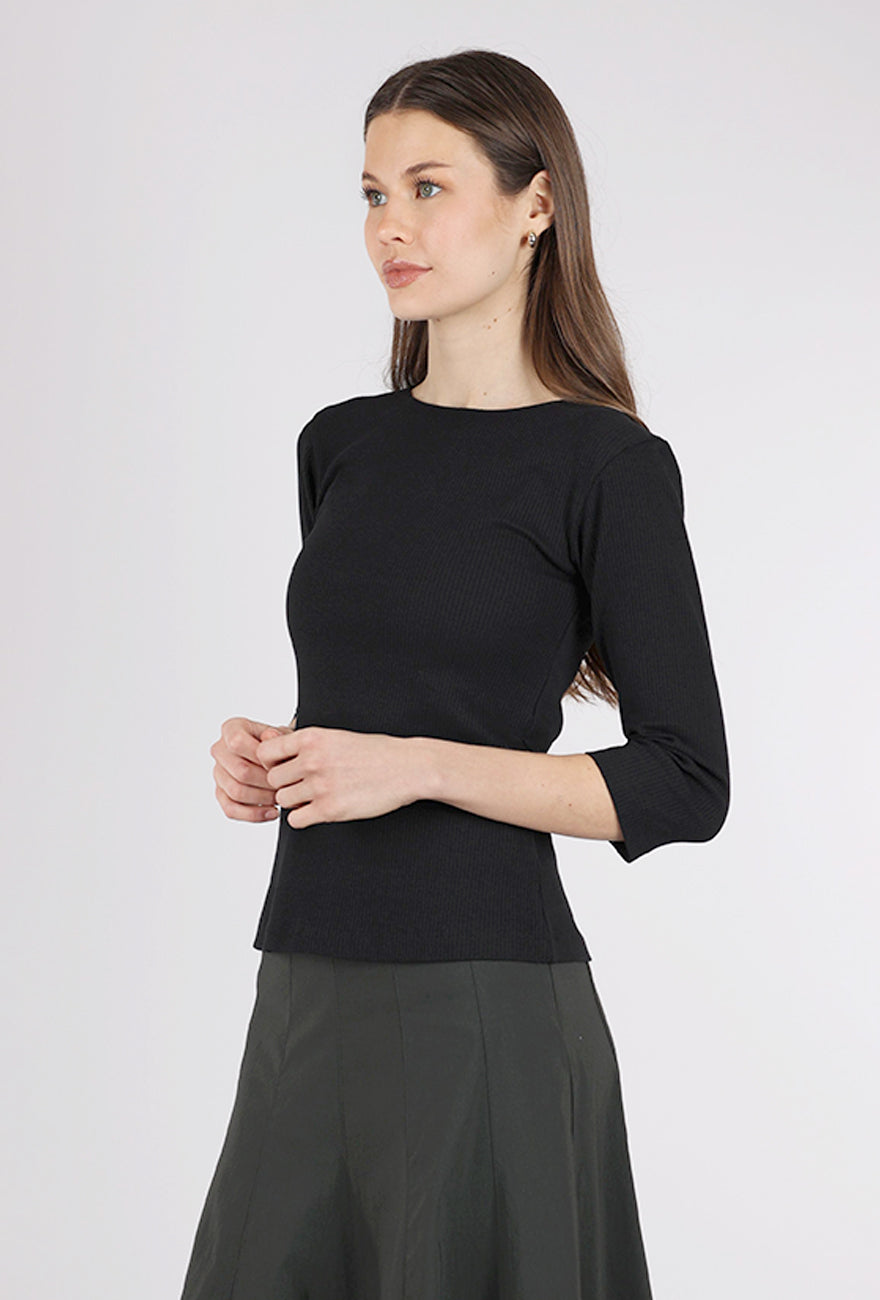 Naibu Rib Top, Black