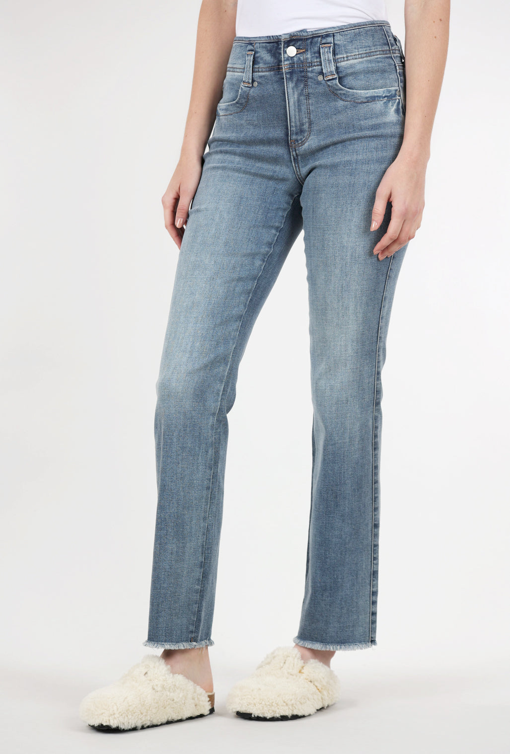 NYDJ Marilyn Hollywood Waistband Denim, Paddington Blue 