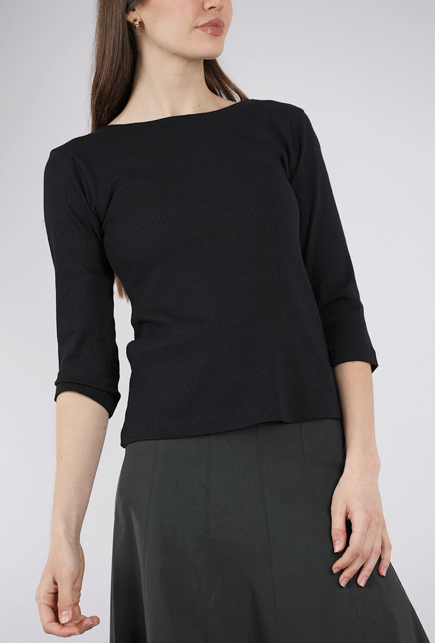 Naibu Rib Top, Black