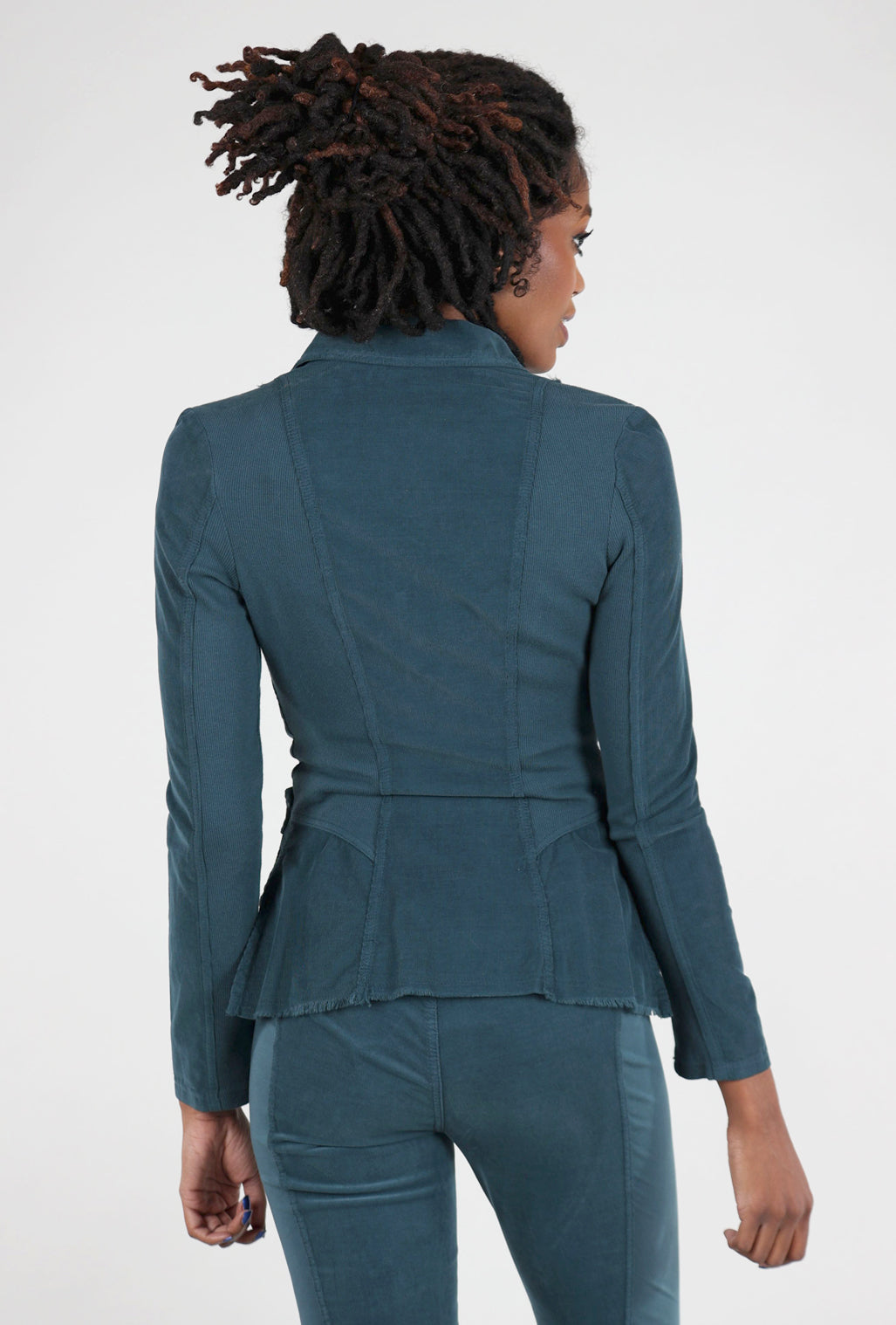 Wearables by XCVI Cord Raphael Blazer, Seaport Teal 