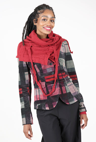 Rundholz Woolen Sash Scarf, Lava 