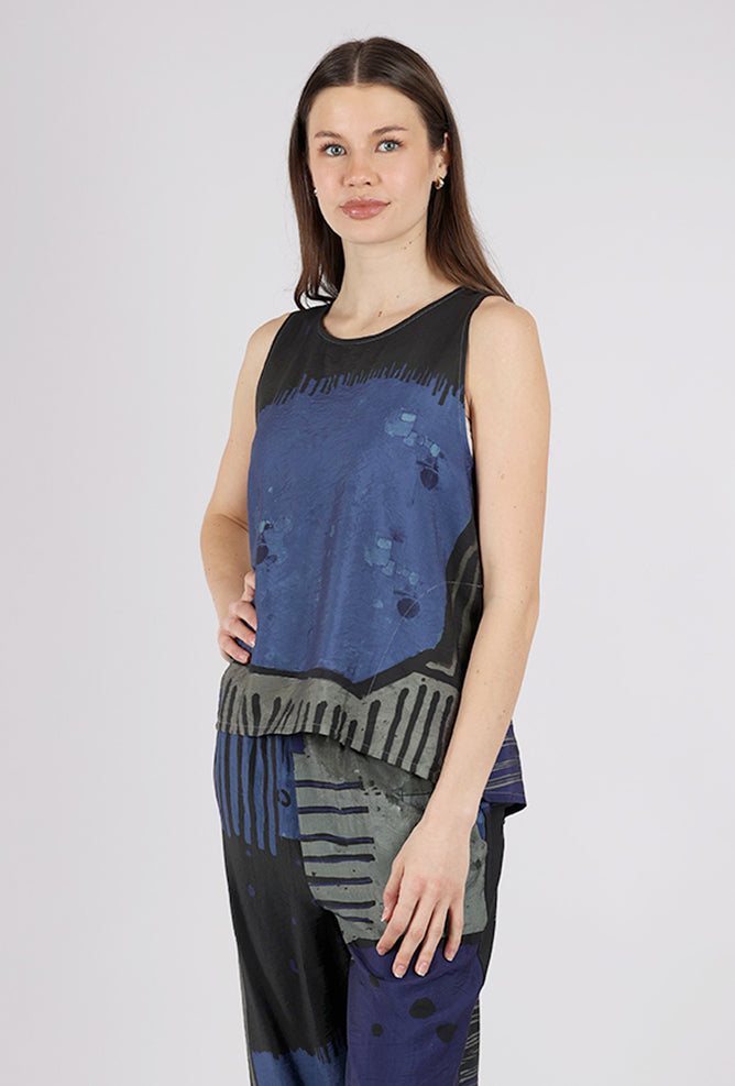 3 Potato Essential Print Tank, Blueberry 